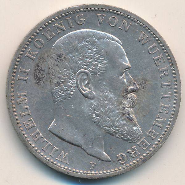 Вюртемберг, 3 марки (1914 г.)