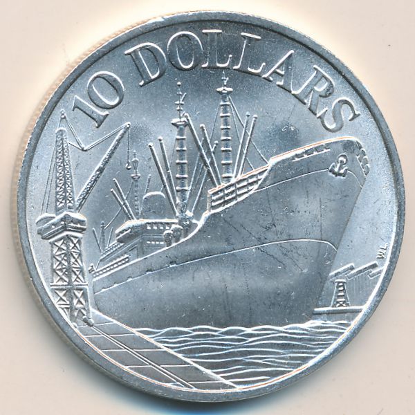 Сингапур, 10 долларов (1975 г.)