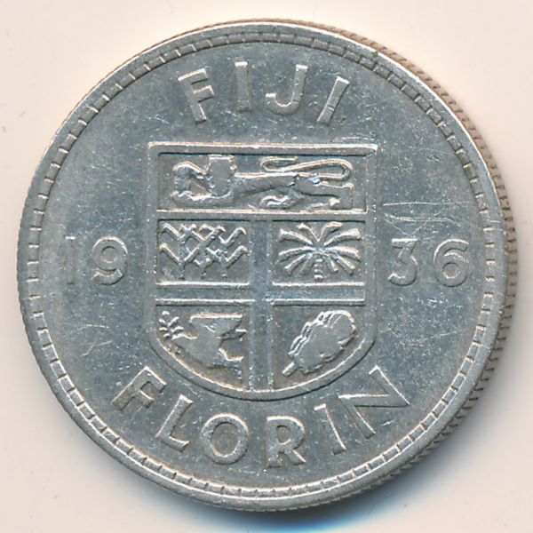 Фиджи, 1 флорин (1936 г.)