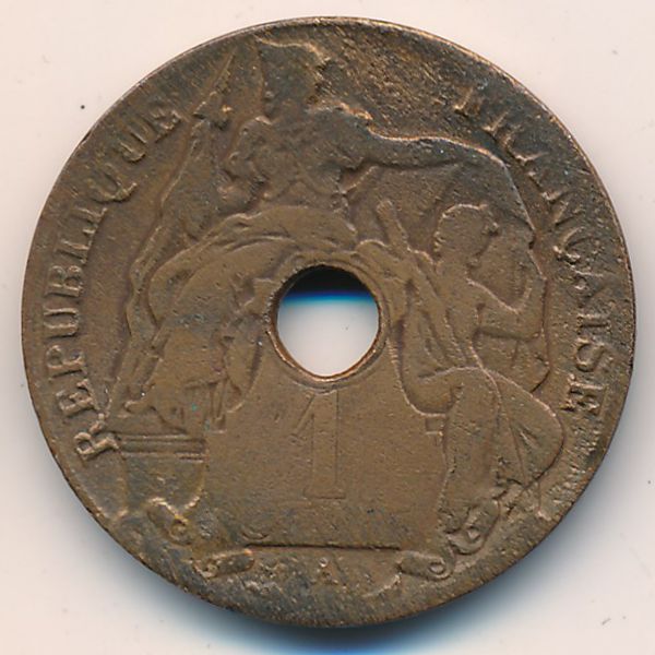 Французский Индокитай, 1 цент (1919 г.)