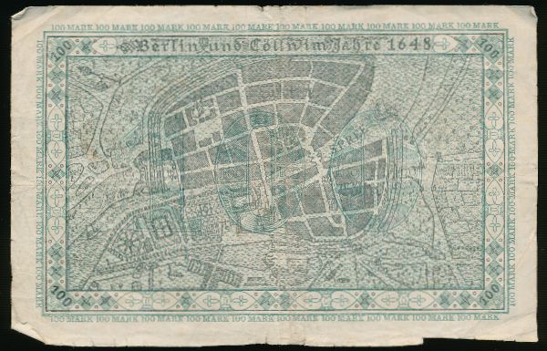 Берлин., 100 марок (1922 г.)