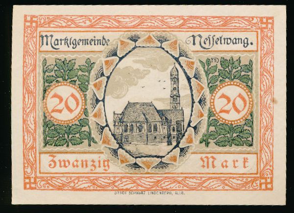 Линденберг-им-Алльгой., 20 марок (1918 г.)