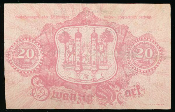 Хоф., 20 марок (1918 г.)