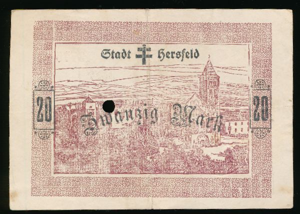 Херсфельд., 20 марок (1918 г.)