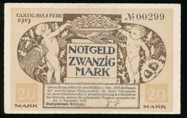 Мюнхен., 20 марок (1919 г.)
