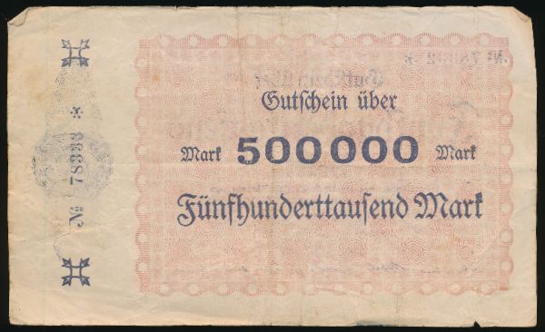 Нойенар-Арвайлер., 500000 марок (1923 г.)