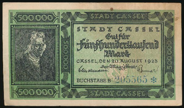 Кассель., 500000 марок (1923 г.)