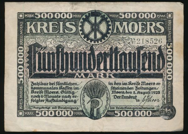 Мёрс., 500000 марок (1923 г.)