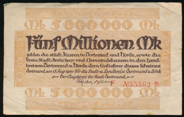 Дортмунд., 5000000 марок (1923 г.)
