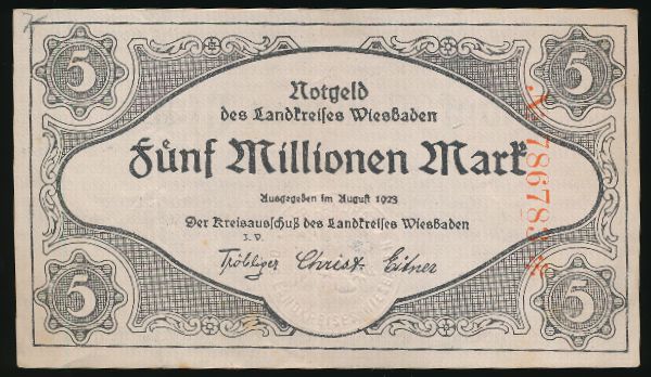 Висбаден., 5000000 марок (1923 г.)