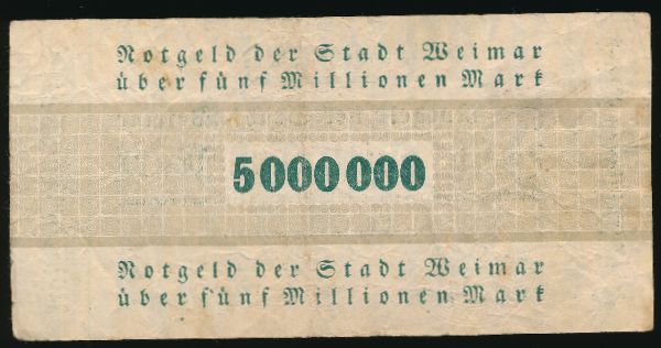 Веймар., 5000000 марок (1923 г.)