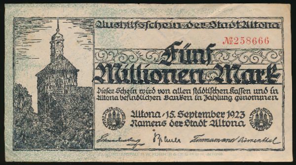 Мёрс., 5000000 марок (1923 г.)