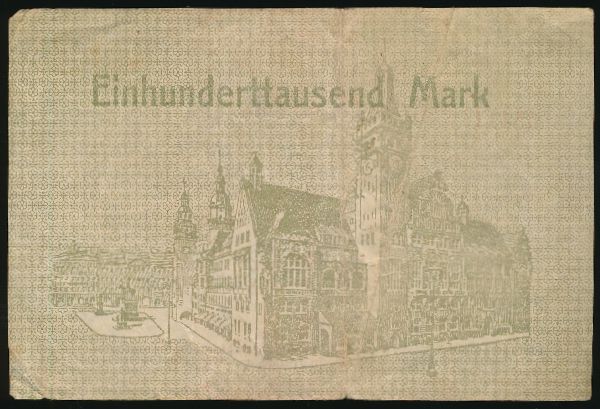 Хемниц., 100000 марок (1923 г.)