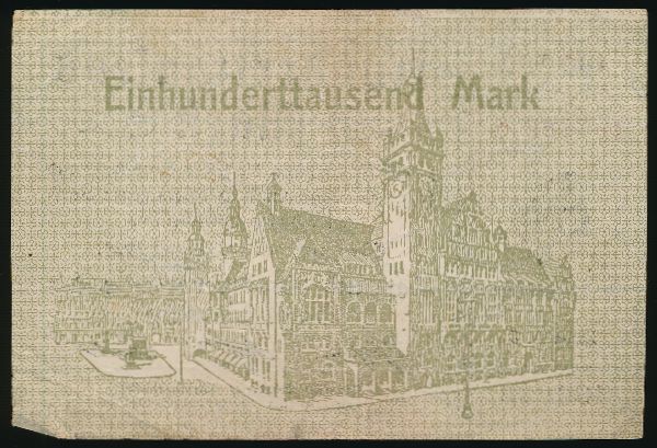 Хемниц., 100000 марок (1923 г.)