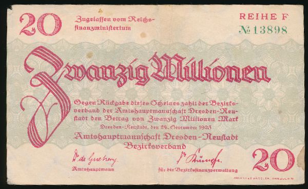 Дрезден., 20000000 марок (1923 г.)