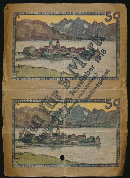 Линдау., 1 марка (1918 г.)
