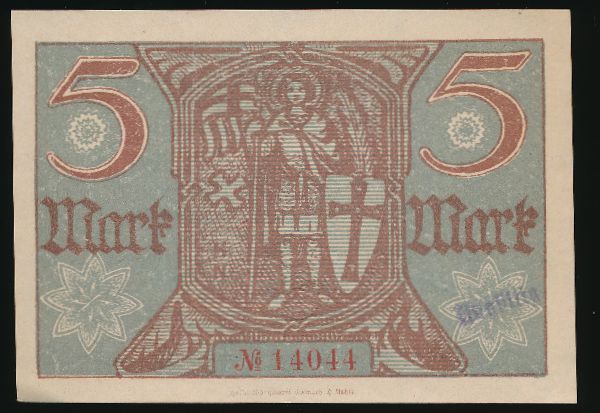 Айзенах., 5 марок (1918 г.)