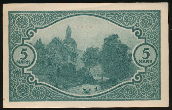 Мосбах., 5 марок (1919 г.)