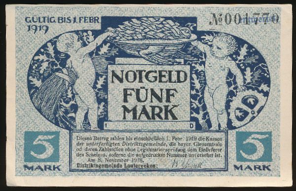 Мюнхен., 5 марок (1919 г.)