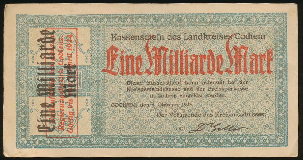 Кохем., 1000000000 марок (1923 г.)