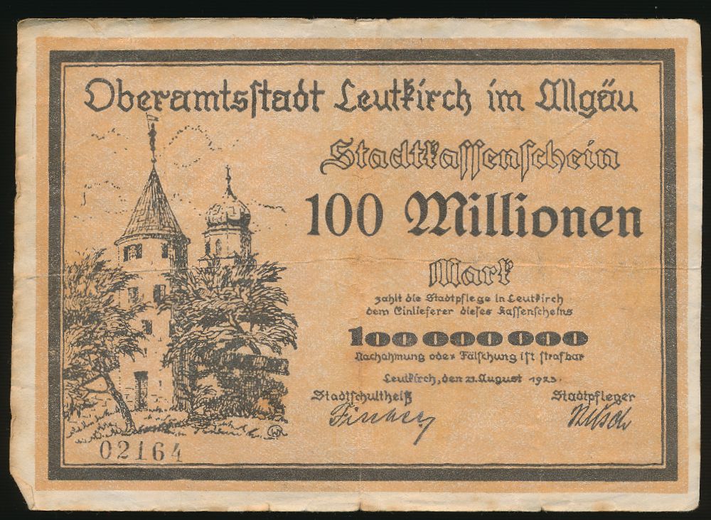 Лойткирх., 100000000 марок (1923 г.)
