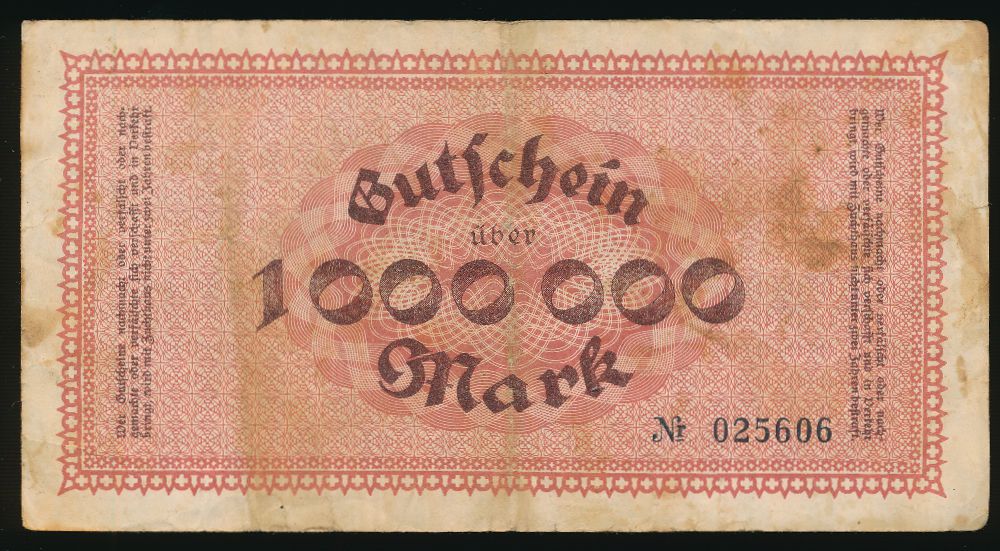 Цвиккау., 1000000 марок (1923 г.)