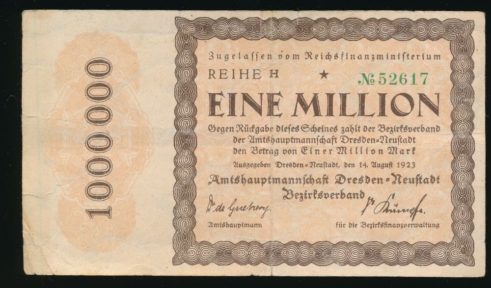 Дрезден., 1000000 марок (1923 г.)