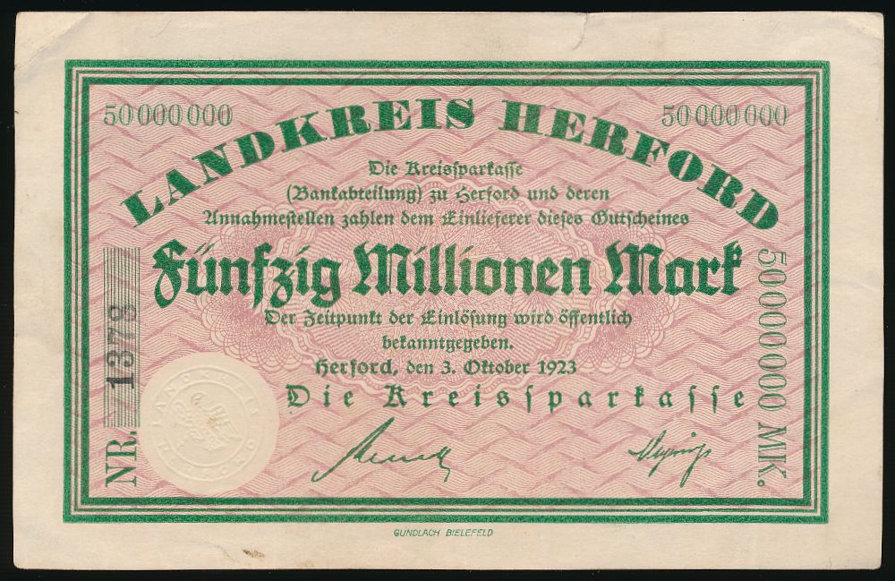 Херфорд., 50000000 марок (1923 г.)