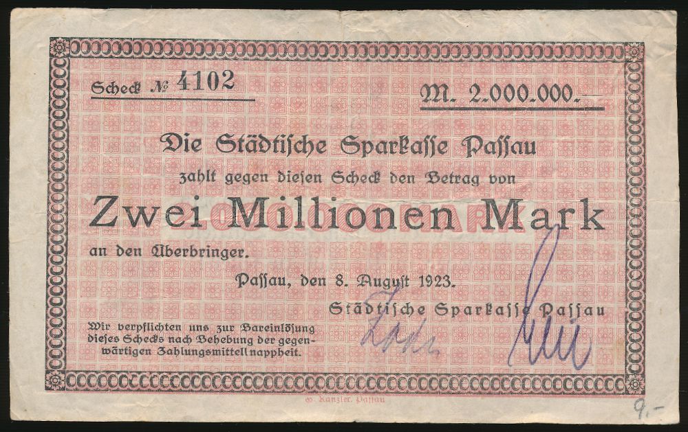 Пассау., 2000000 марок (1923 г.)