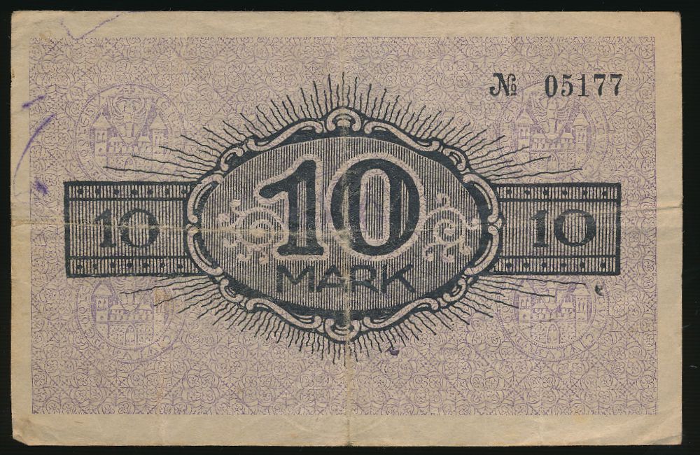 Котбус., 10 марок (1919 г.)