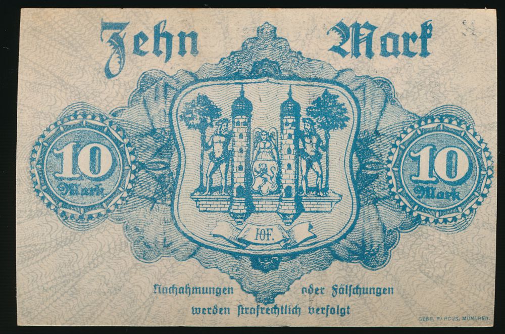 Хоф., 10 марок (1918 г.)
