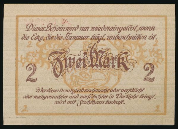 Нотгельды Германии, 2 марки (1919 г.)