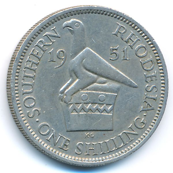 Южная Родезия, 1 шиллинг (1951 г.)