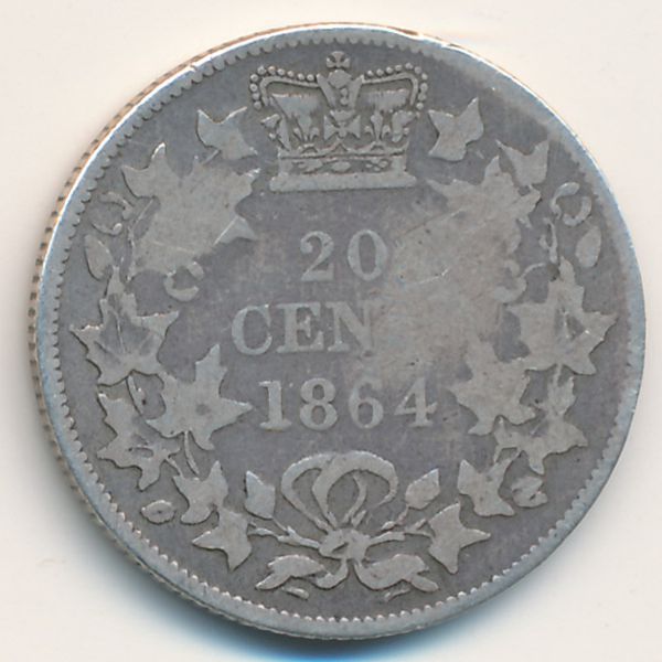 Нью-Брансуик, 20 центов (1864 г.)