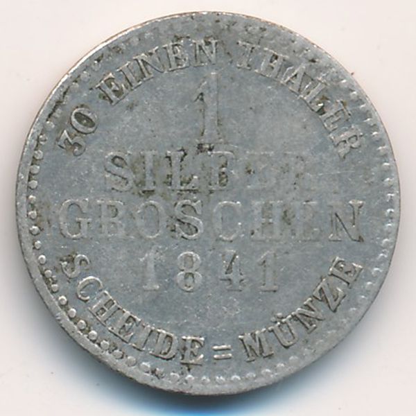 Гессен-Кассель, 1 грош (1841 г.)
