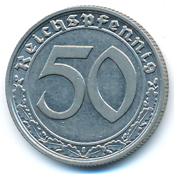 Третий Рейх, 50 рейхспфеннигов (1938 г.)