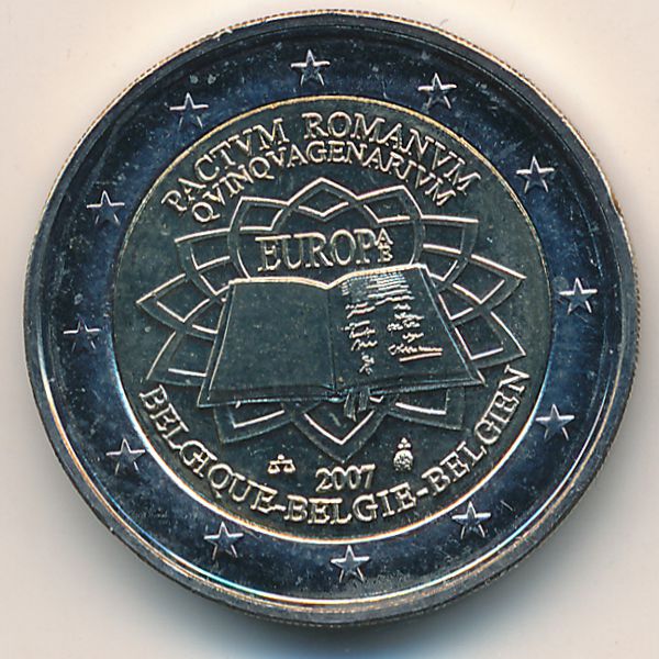 Бельгия, 2 евро (2007 г.)