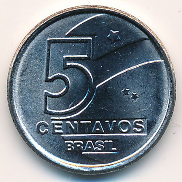 Бразилия, 5 сентаво (1989 г.)