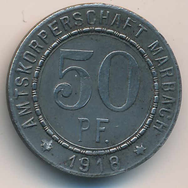 Марбах-на-Неккаре., 50 пфеннигов (1918 г.)