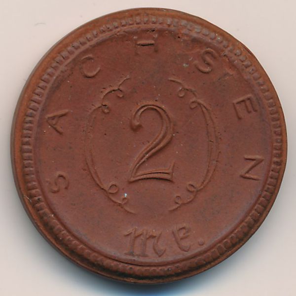 Саксония., 2 марки (1921 г.)