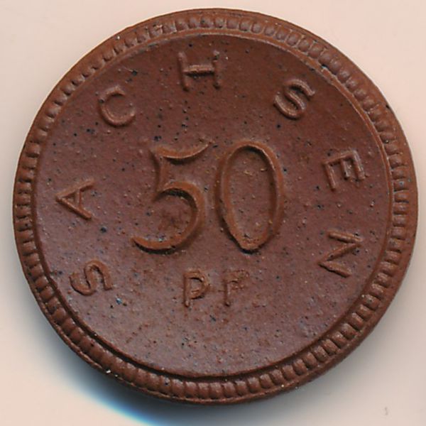 Саксония., 50 пфеннигов (1921 г.)