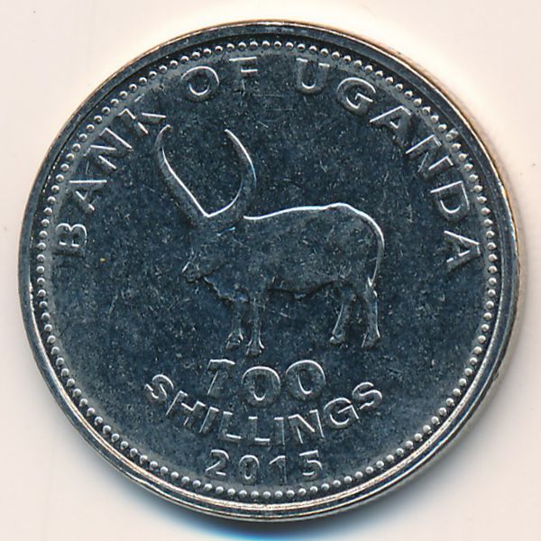 Уганда, 100 шиллингов (2015 г.)
