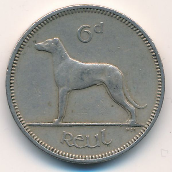 Ирландия, 6 пенсов (1960 г.)