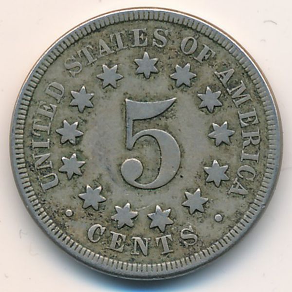 США, 5 центов (1868 г.)