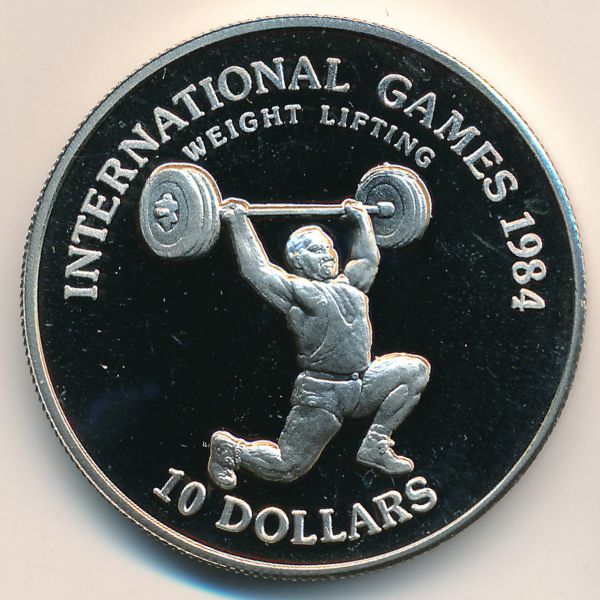 Либерия., 10 долларов (1984 г.)