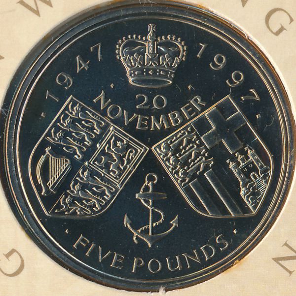 Великобритания, 5 фунтов (1997 г.)