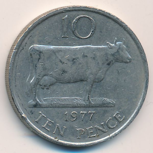 Гернси, 10 пенсов (1977 г.)