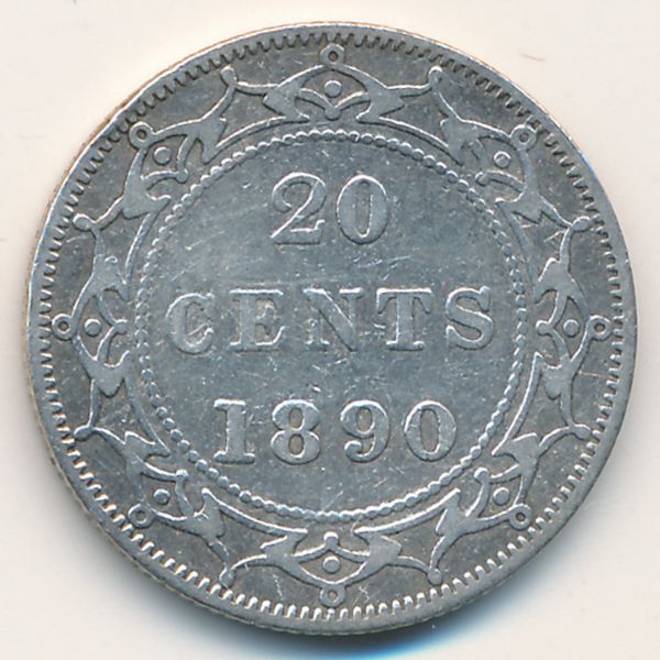 Ньюфаундленд, 20 центов (1890 г.)