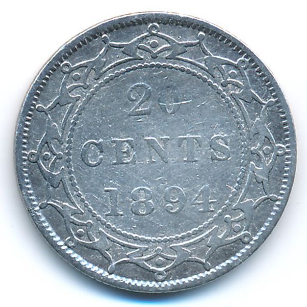 Ньюфаундленд, 20 центов (1894 г.)