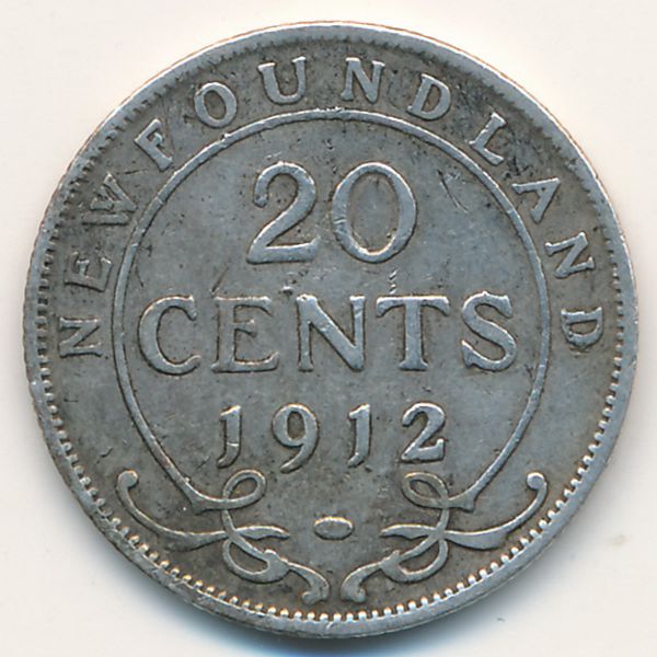 Ньюфаундленд, 20 центов (1912 г.)